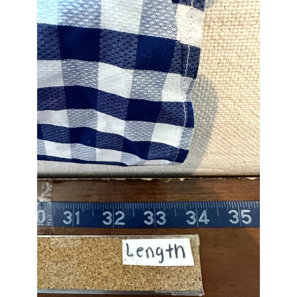 Tommy Hilfiger Mens Regular Fit Button Up Long Sleeve Plaid Shirt Size 16 Blue - Picture 5 of 16